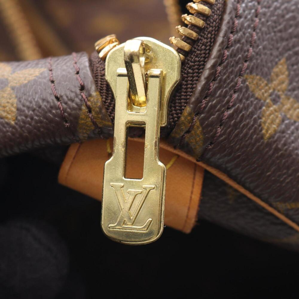 LOUIS VUITTON Authentic Brown Monogram Leather Keepall 55 Boston Bag - Picture 6 of 12